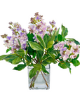 Faux Lilac Flower Arrangement Centerpiece - 15"