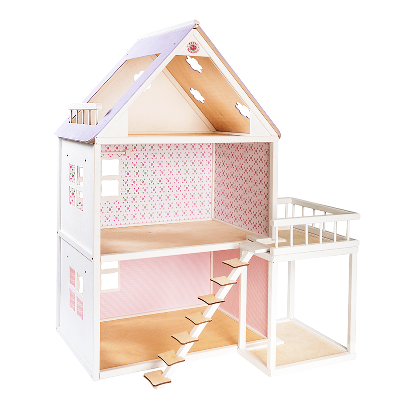 Rose Balcony for Dollhouses – Charming & Durable Addition by ROOSI Traditional Toys at www.brixbailey.com