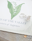 Lily Of The Valley Flower Silver Charm