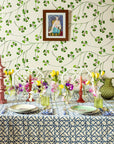 Lily's Blue Bamboo Breeze Tablecloth
