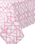 Lily's Pink Bamboo Lattice Tablecloth