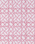 Lily's Pink Bamboo Lattice Tablecloth