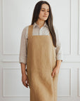 Linen Cross Back Apron