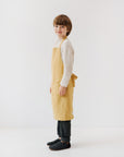 Kids Linen Daily Apron in Honey