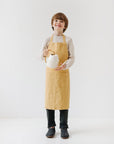 Kids Linen Daily Apron in Honey