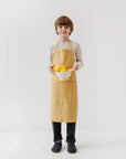 Kids Linen Daily Apron in Honey