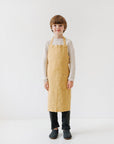 Kids Linen Daily Apron in Honey
