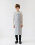 Light Grey Linen Apron for Children
