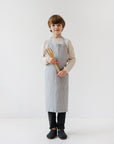Light Grey Linen Apron for Children