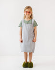 Light Grey Linen Apron for Young Bakers