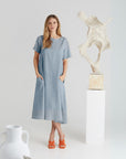 Linen Speedwell Dress in Allure