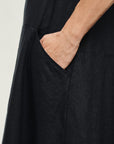 Black Linen Speedwell Dress