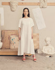 Linen Speedwell Dress in Optical White