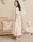 Linen Speedwell Dress in Optical White