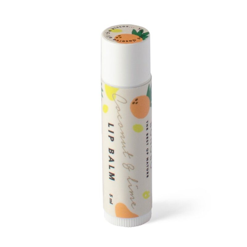 Coconut and Lime Lip Balm for Hydrated Lips