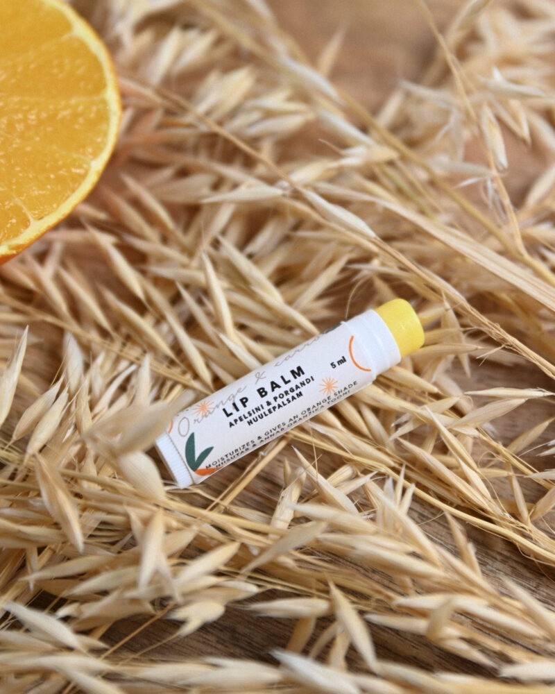 Orange and Carrot Lip Balm for Hydrated Lips