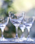 Crystal Liqueur Glasses with Stars Design