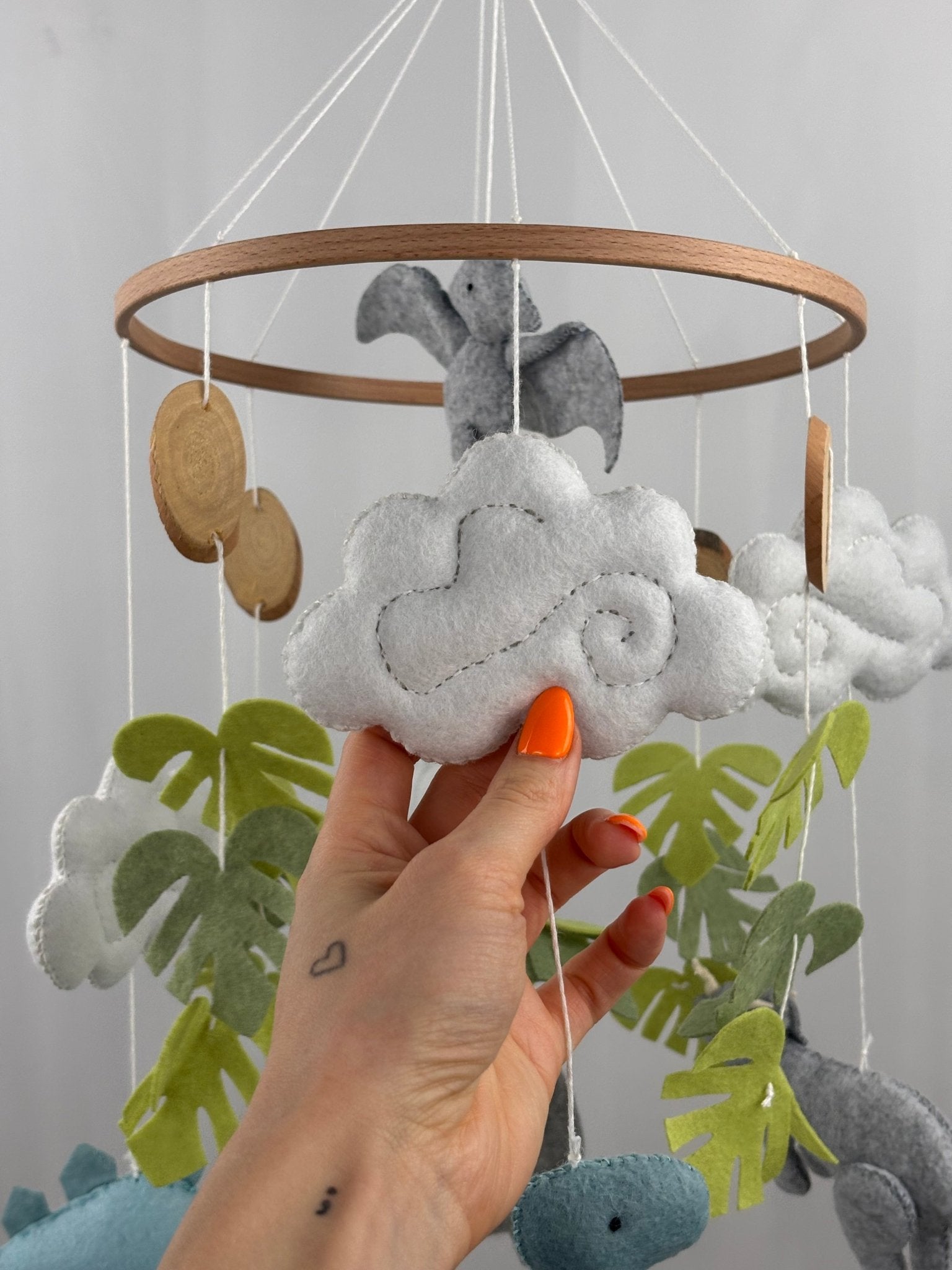 Little Dino Land Cot Mobile