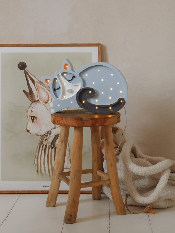 Cat Lamp for Children Room with Warm Night Light