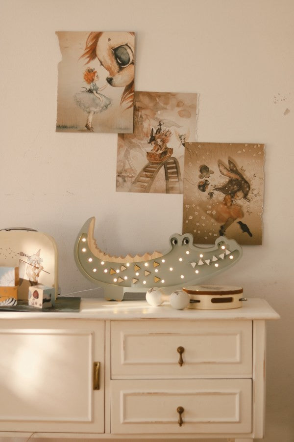 Crocodile Night Light for Kids Bedrooms