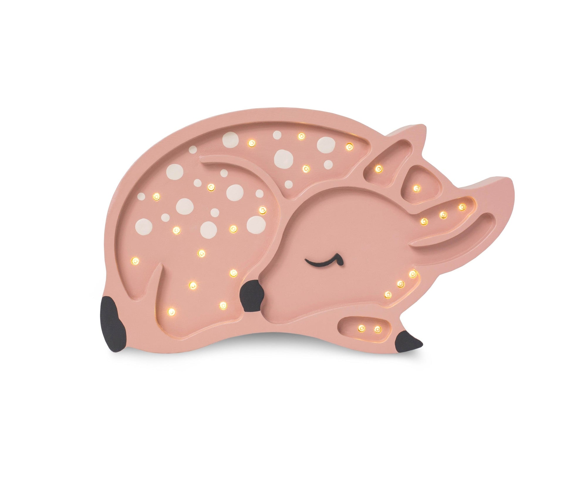 Deer Shaped Wooden Night Light for Children