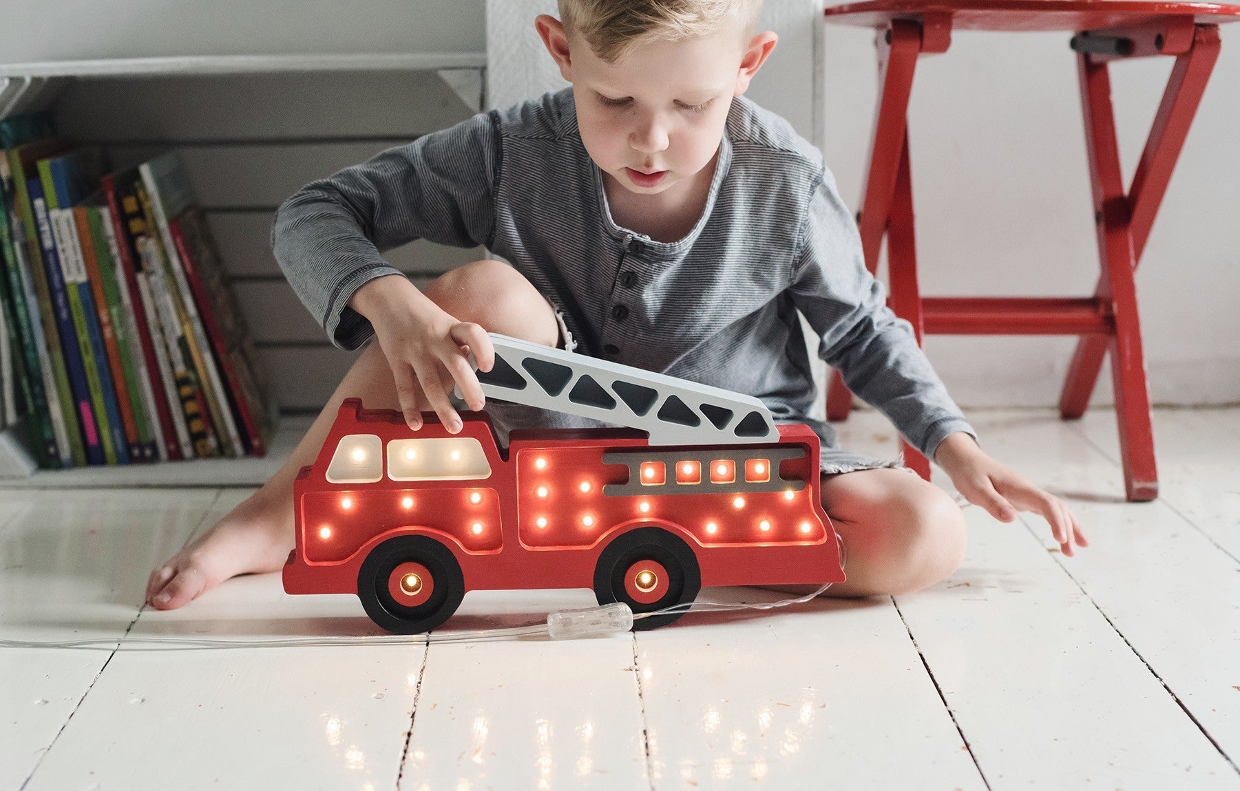 Firetruck Night Light for Kids Bedroom