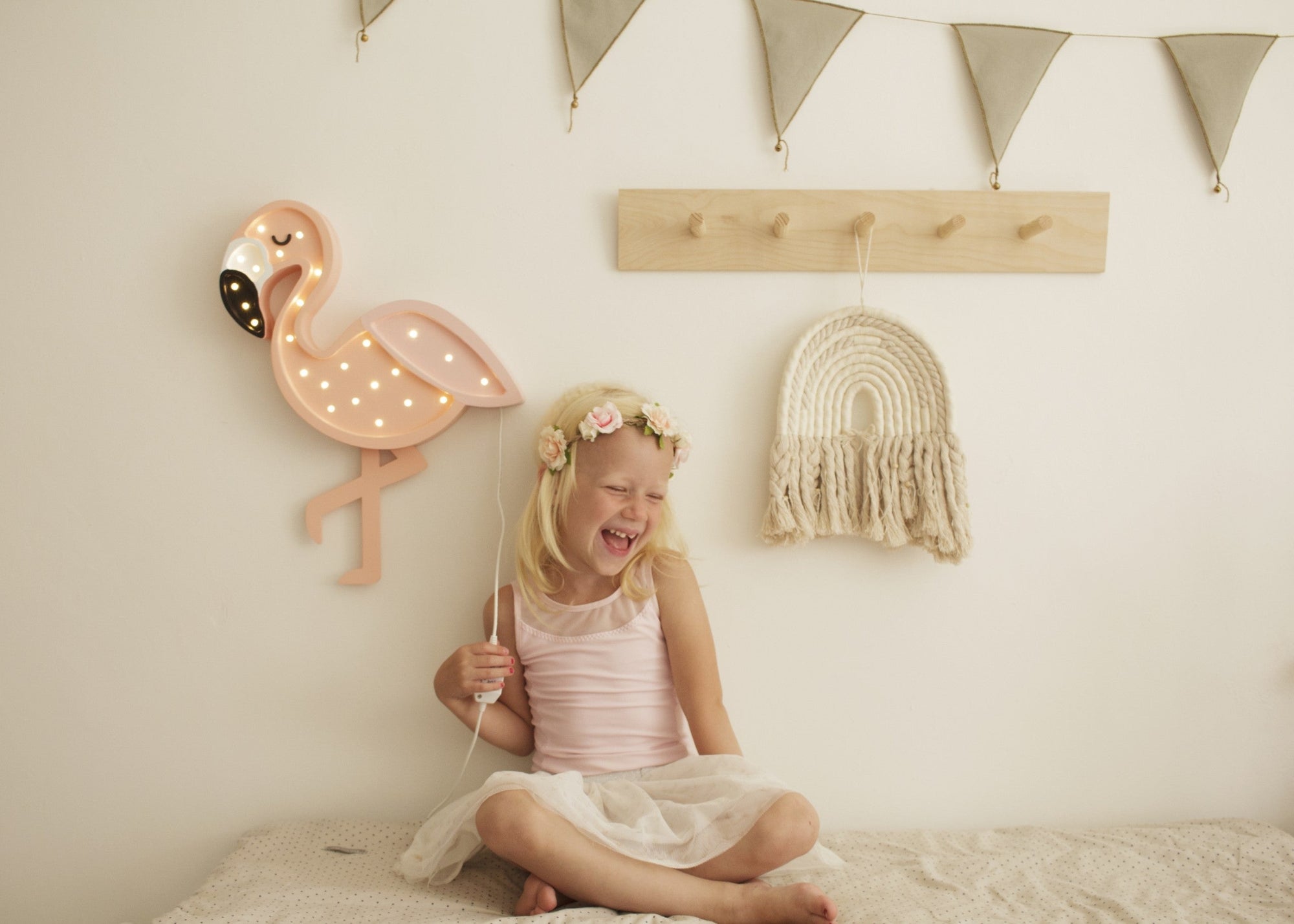 Flamingo LED Night Light for Kids Bedroom