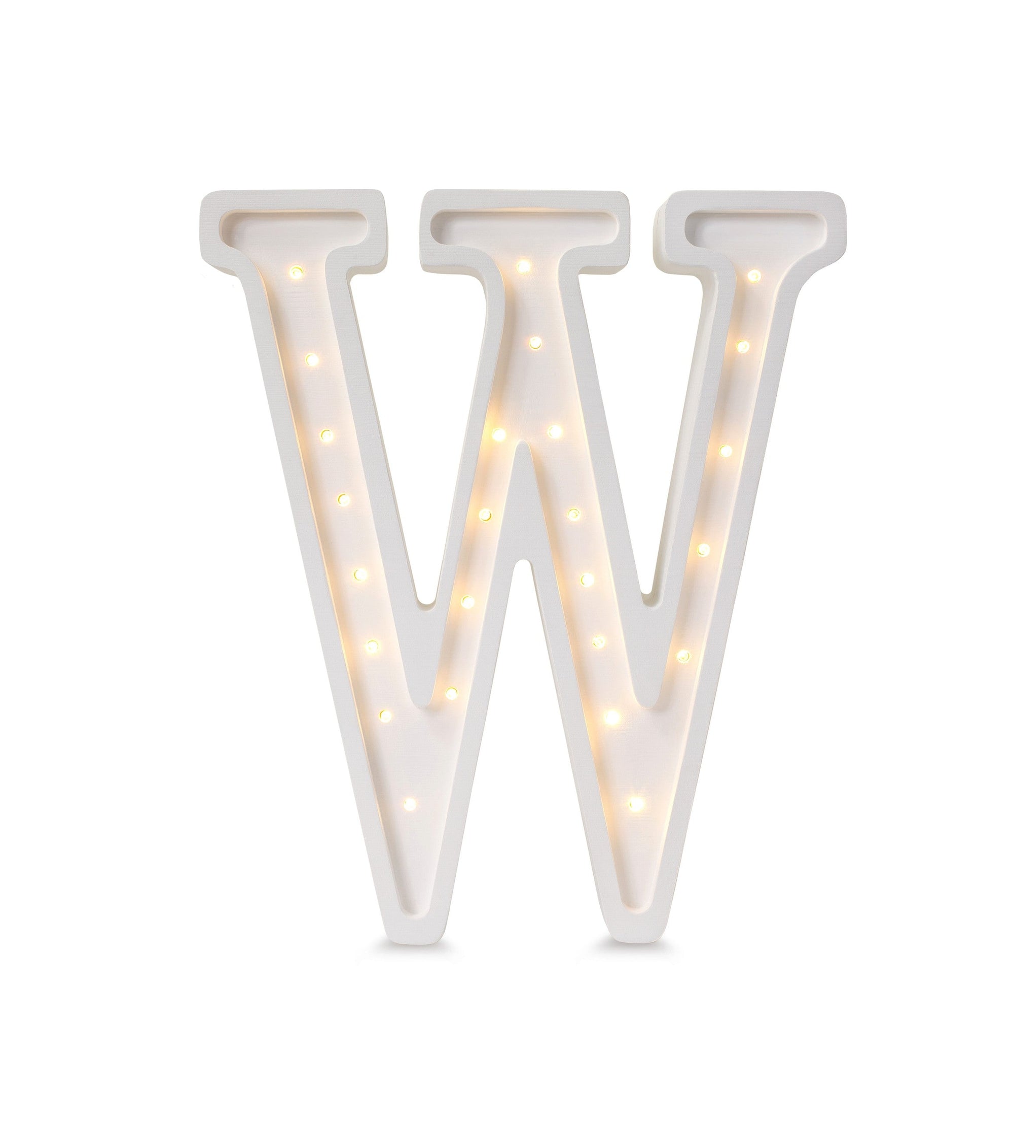 Letter W Night Light for Children’s Bedroom