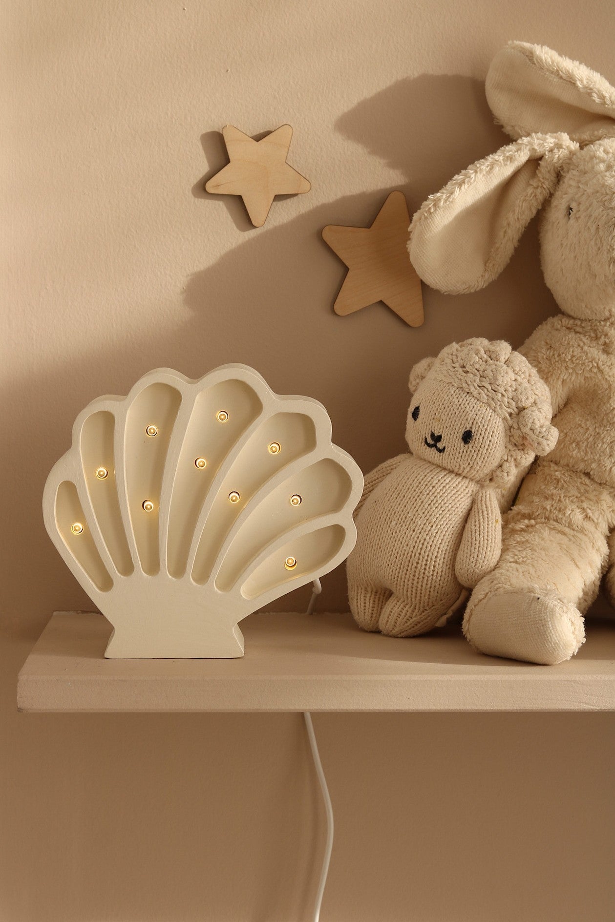 Seashell Lamp with Soft Glow for Children
