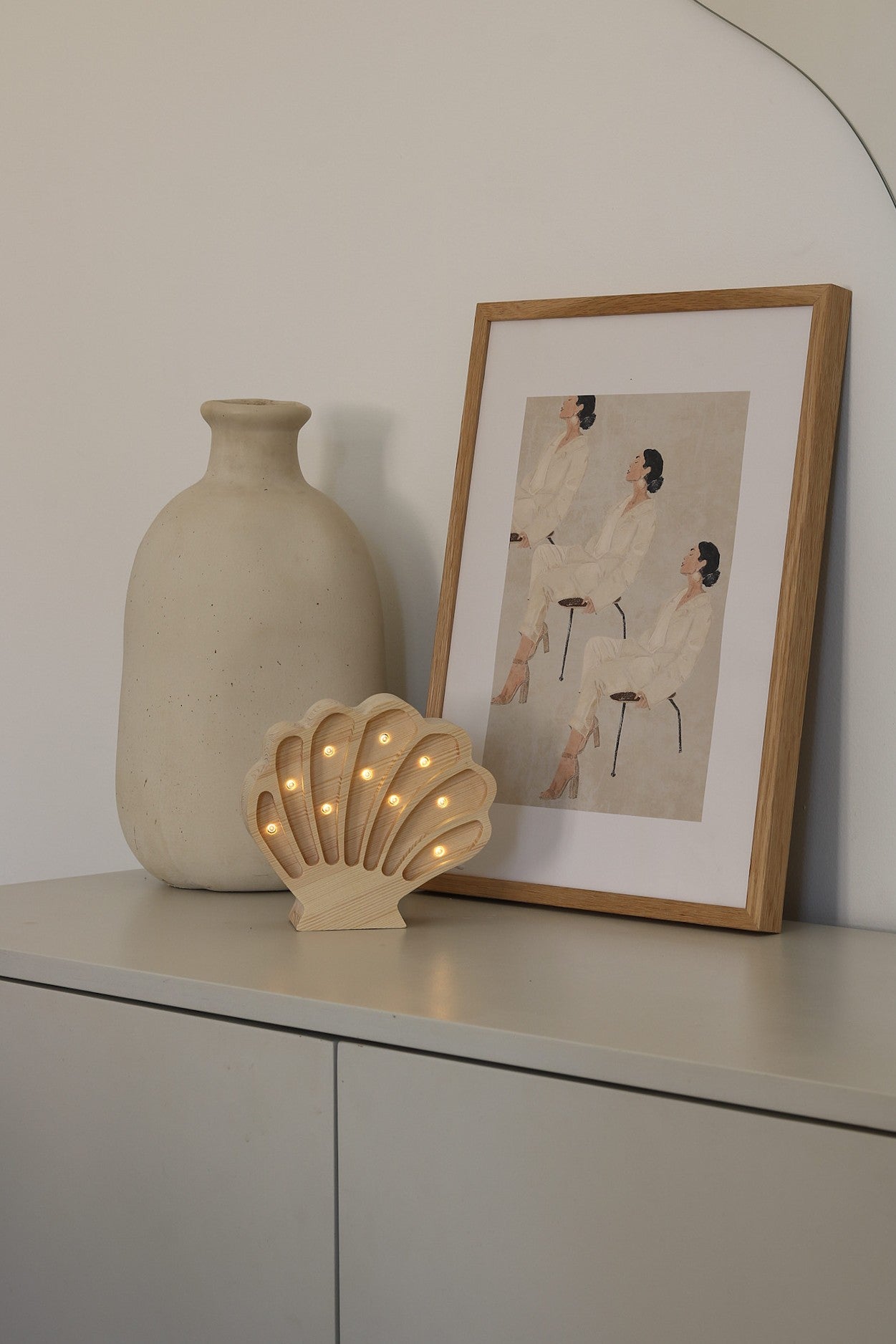 Seashell Lamp with Soft Glow for Children