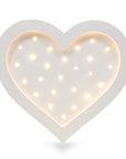Heart Shaped Wooden Night Lamp