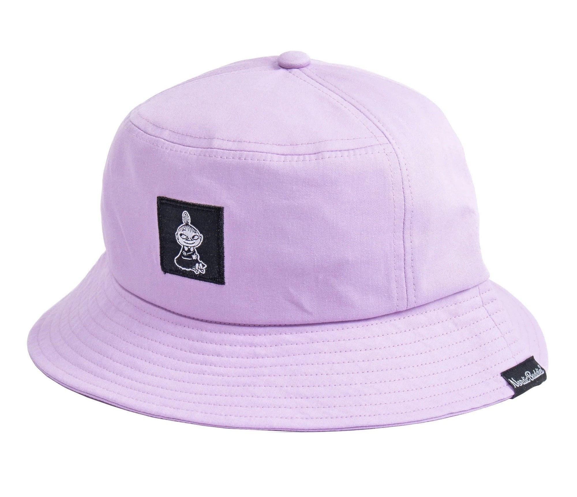 Lilac Cotton Bucket Hat with Little My Design
