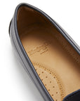 Women's Penny Driving Loafers, navy blue leather