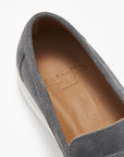 Slip-on Sneaker Loafers, slate grey suede