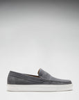 Slip-on Sneaker Loafers, slate grey suede