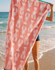 Lobsters Organic Cotton Towels (Pink)