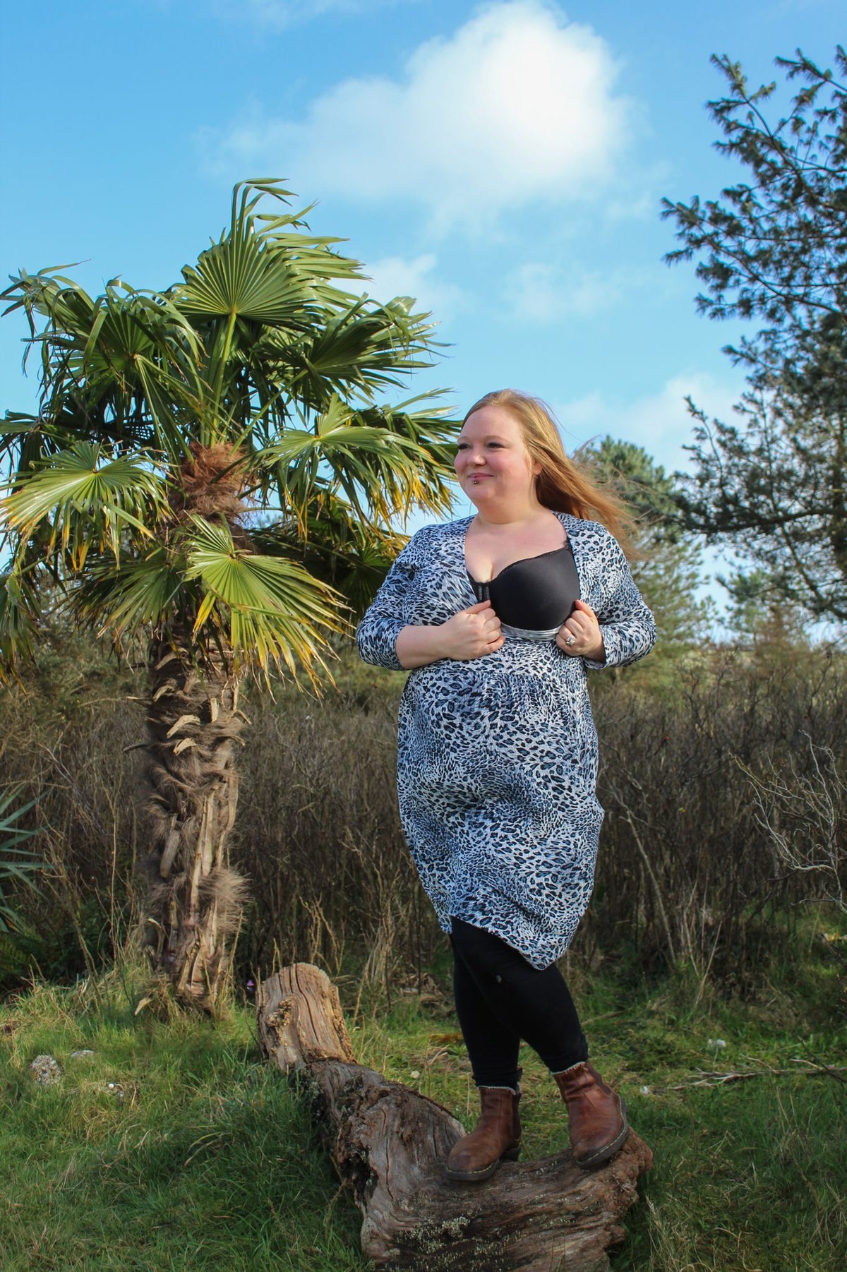 Petite Leopard Print Dress – Flattering Fit with Pockets | Skater Style