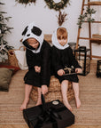 Kids Long Sleeve Panda Poncho Size 122 to 150