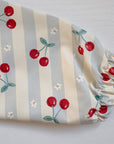 Long Sleeved Baby Bib - Cherry Stripe