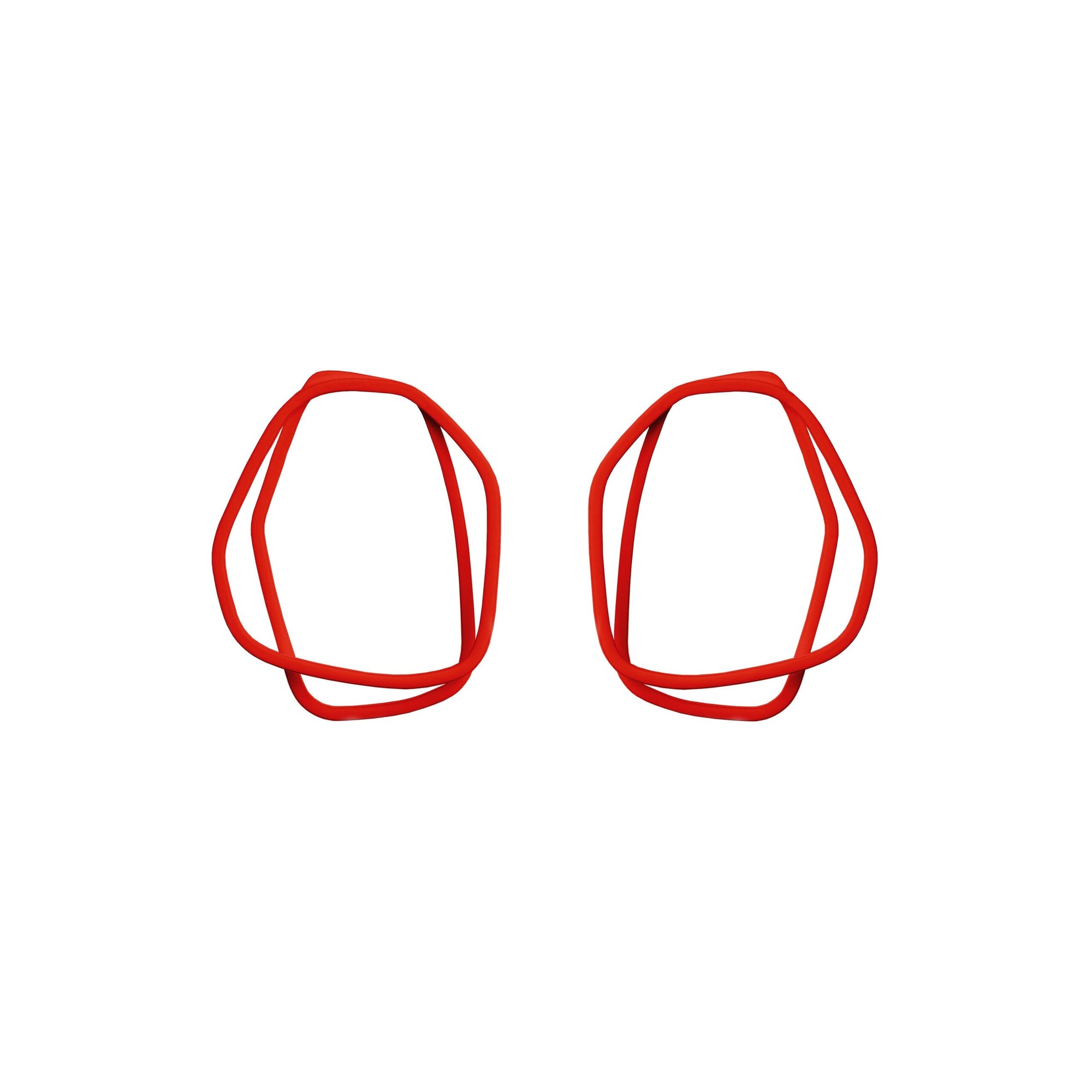 Organic Loop Earrings in Bright Petal Hues