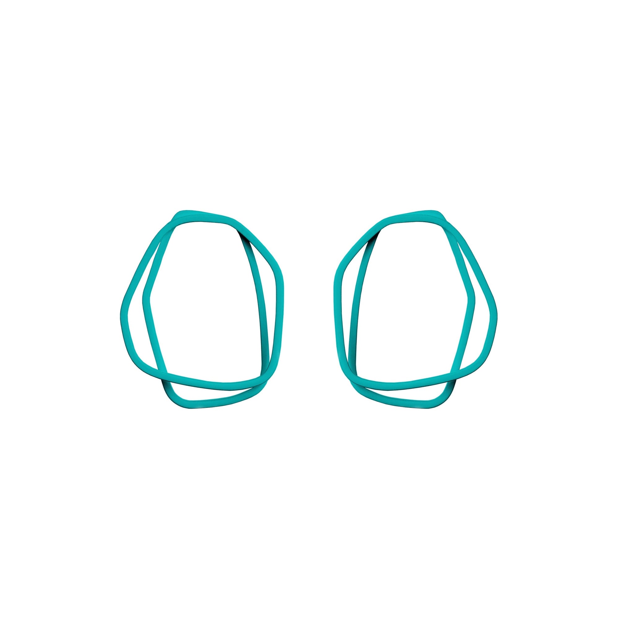 Organic Loop Earrings in Bright Petal Hues