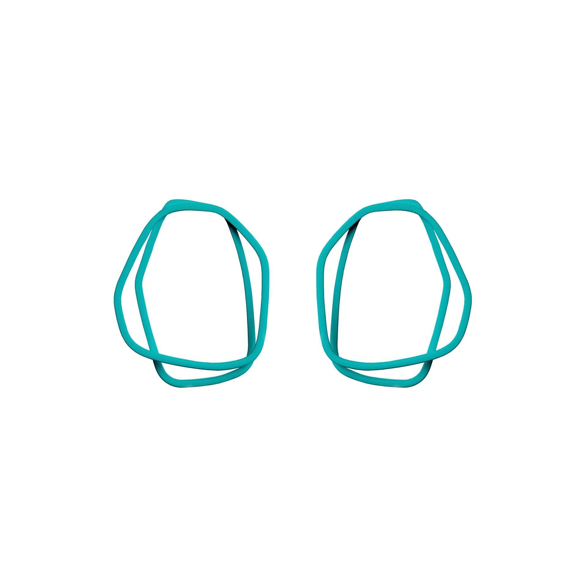 LOOPS Organic Shaped Colorful Earrings - Lightweight &amp; Handcrafted in Estonia by Lisa Kroeber Jewellery at www.brixbailey.com