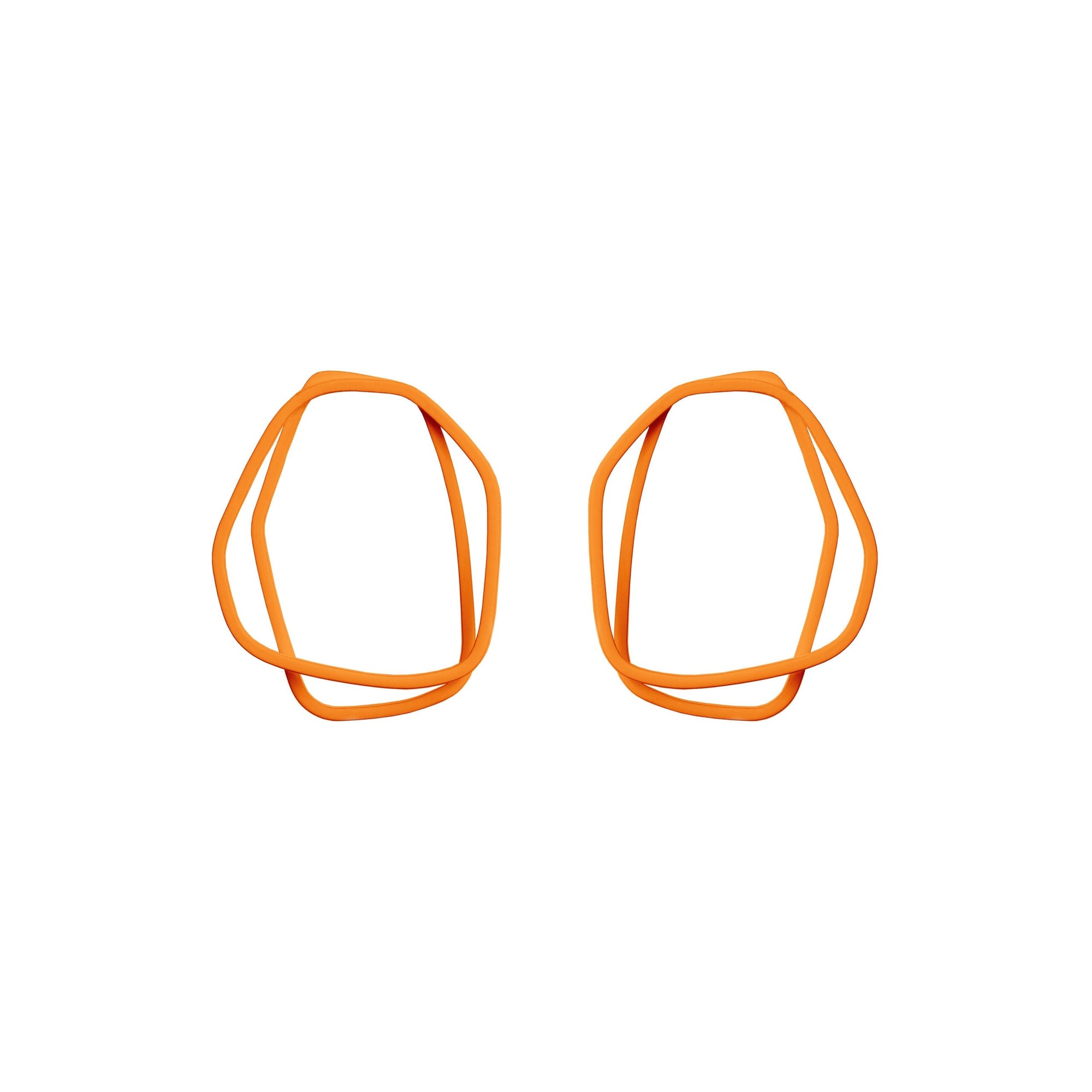 Organic Loop Earrings in Bright Petal Hues