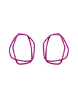 Organic Loop Earrings in Bright Petal Hues