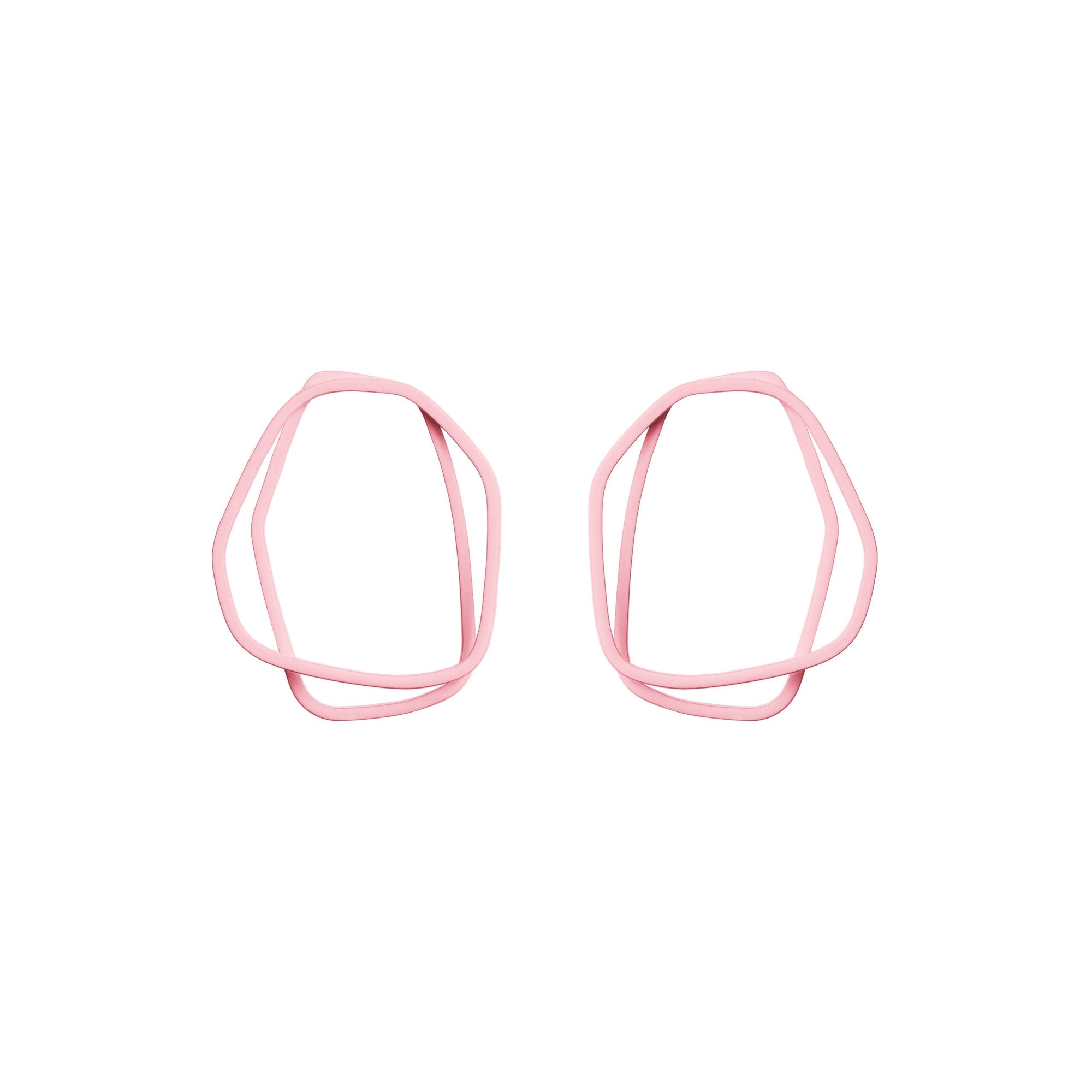 Organic Loop Earrings in Bright Petal Hues