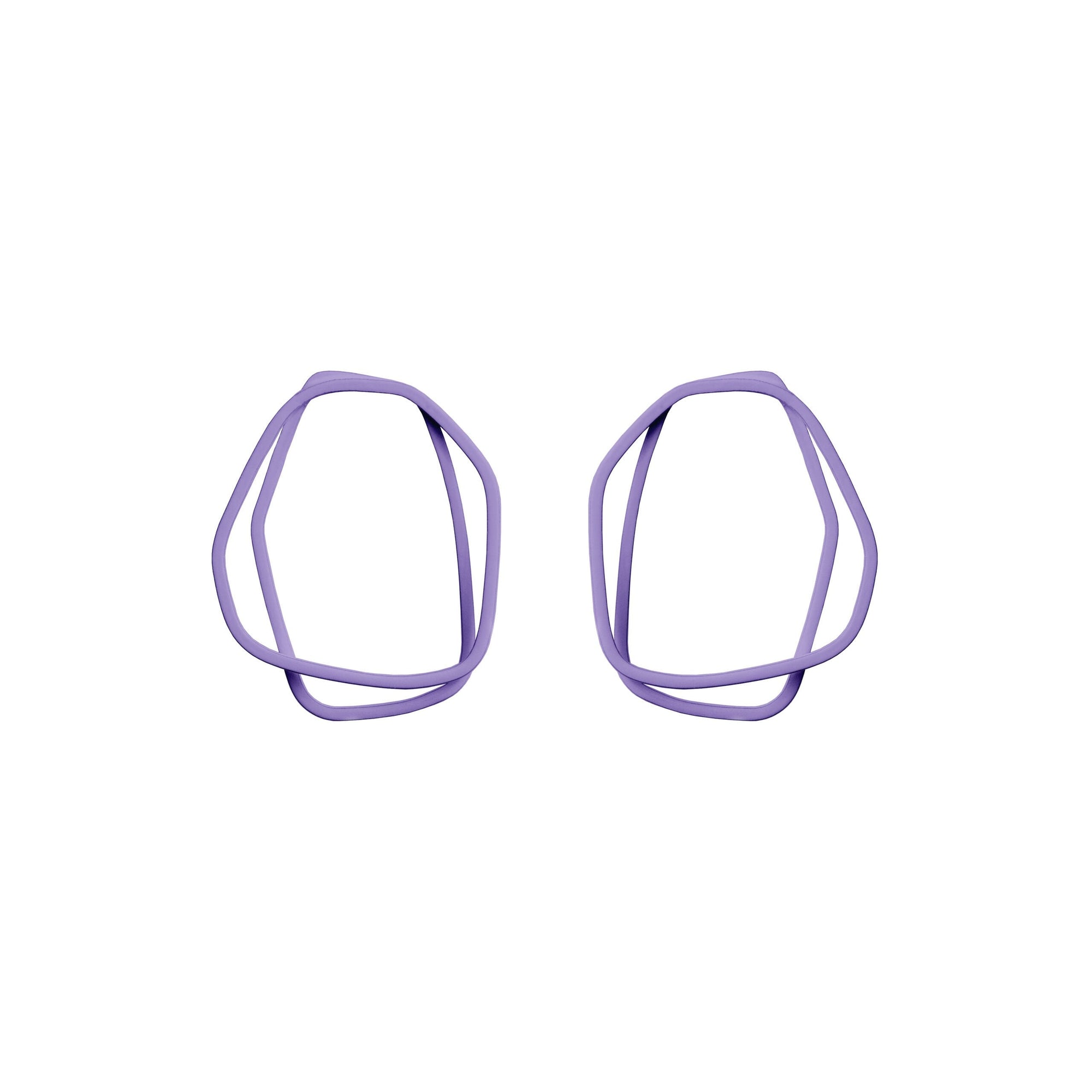 Organic Loop Earrings in Bright Petal Hues