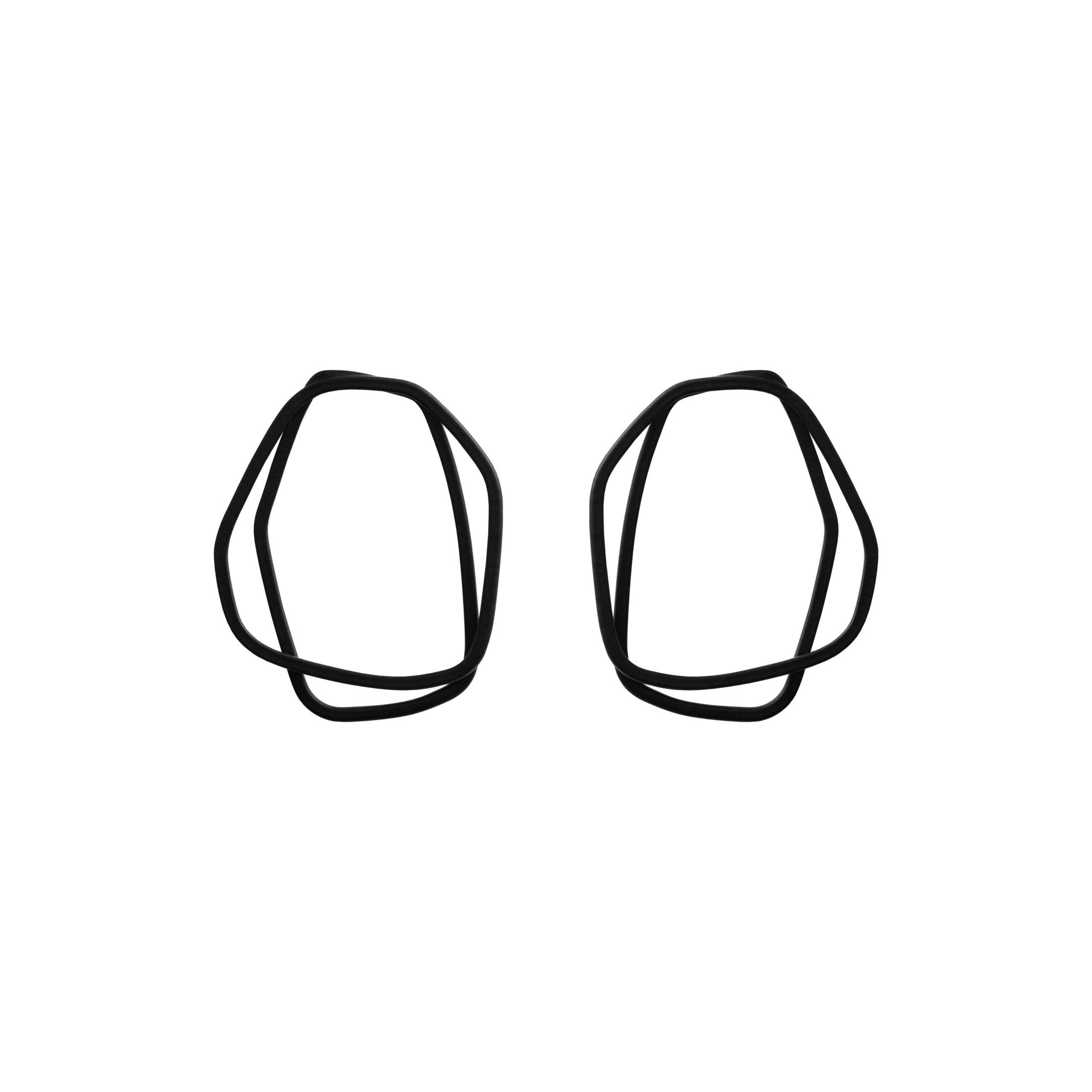 Organic Loop Earrings in Bright Petal Hues