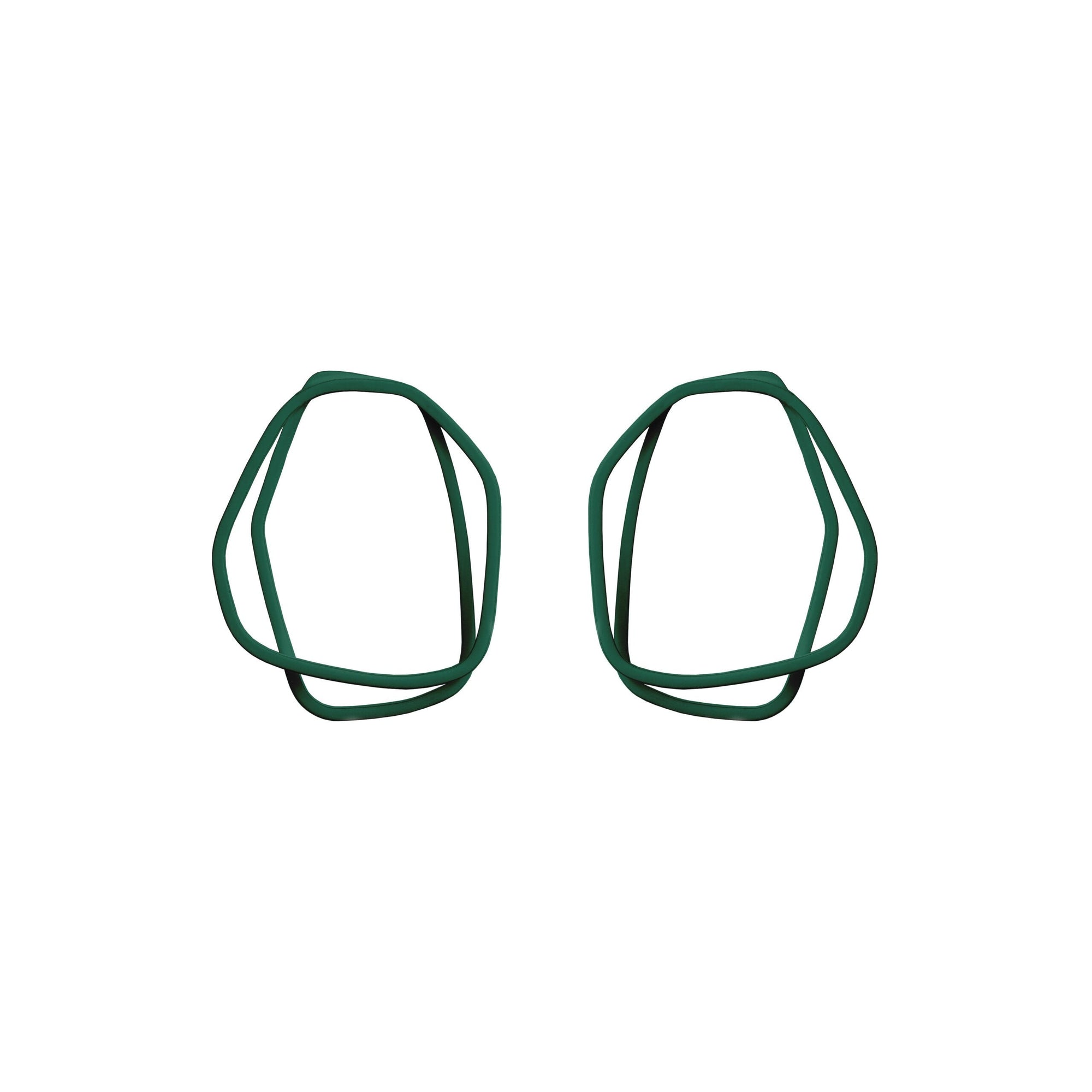 Organic Loop Earrings in Bright Petal Hues