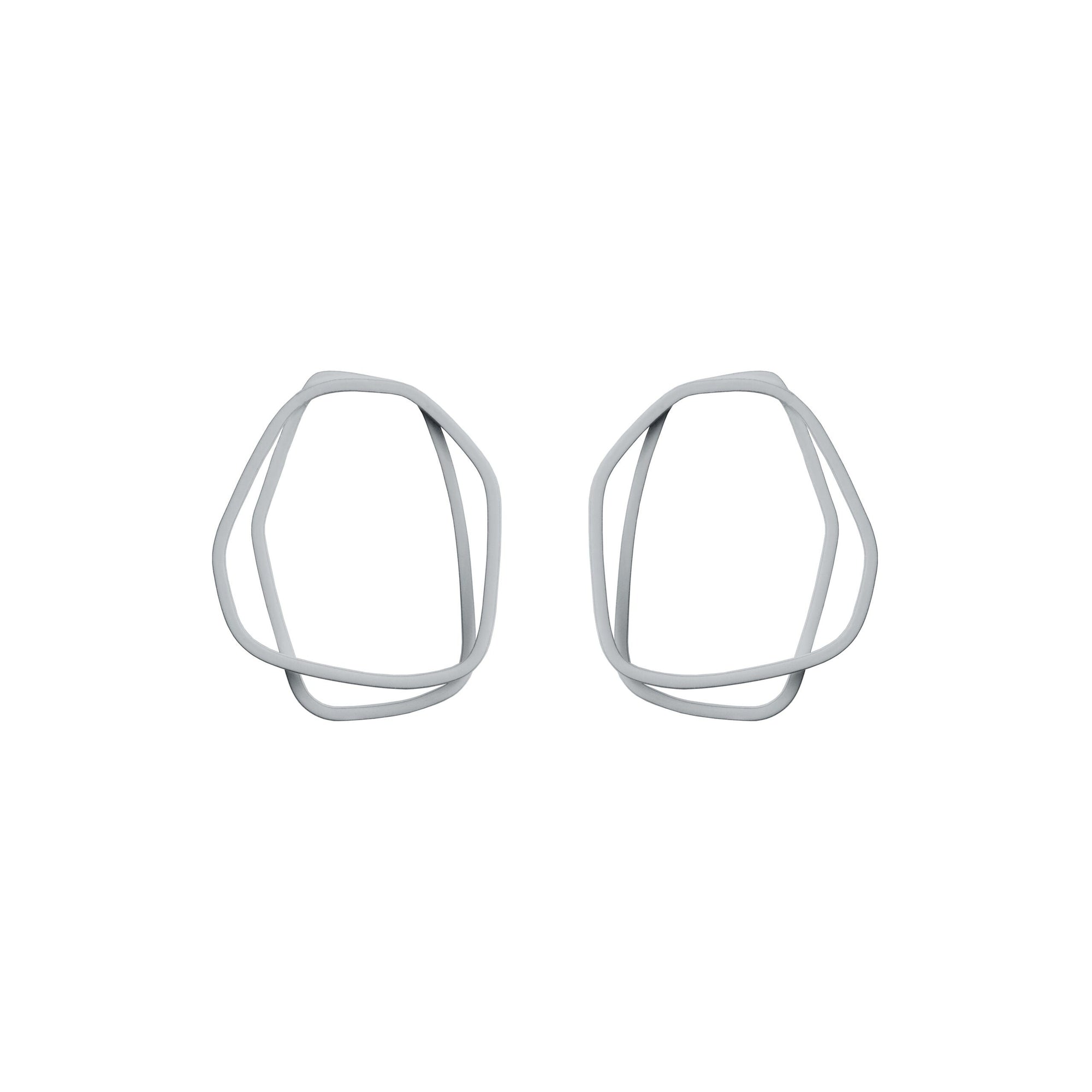 Organic Loop Earrings in Bright Petal Hues