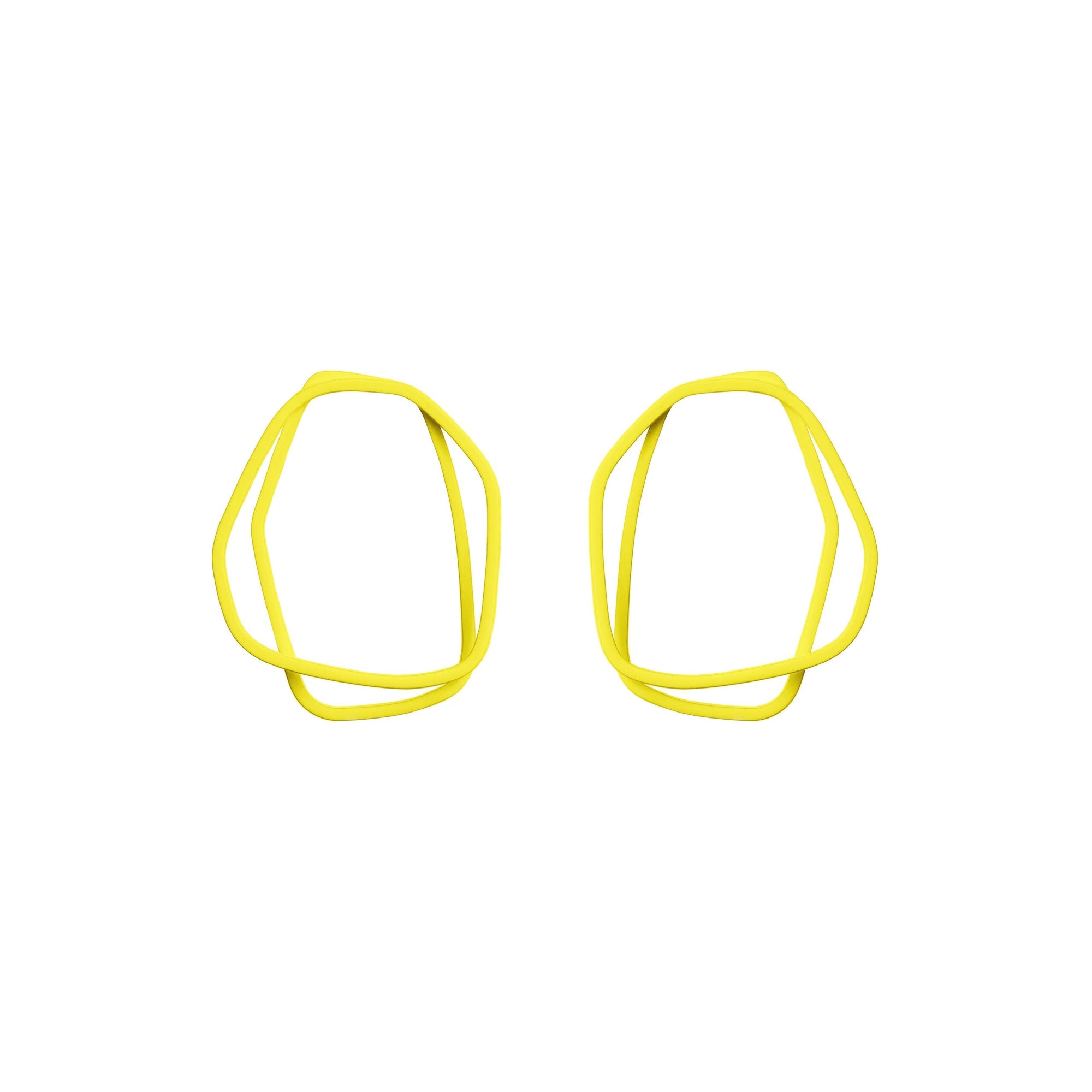 Organic Loop Earrings in Bright Petal Hues